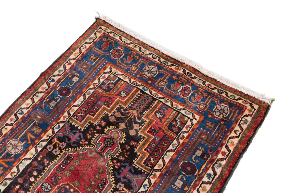 Perserteppich - Nomadic - 145 x 90 cm - dunkelrot - Image 4