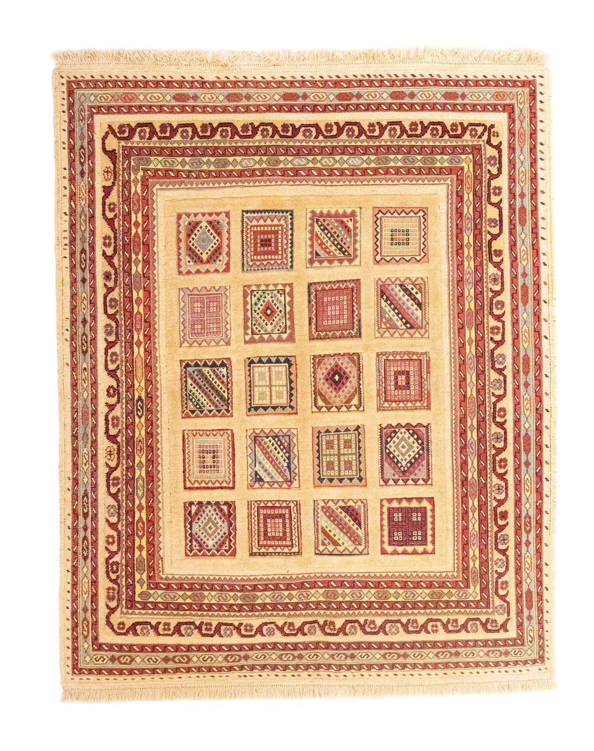 Perserteppich - Nomadic 149 x 121 cm - gold