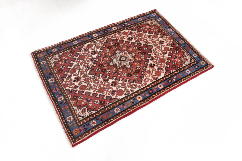 Perserteppich - Nomadic - 150 x 100 cm - dunkelrot - Image 3