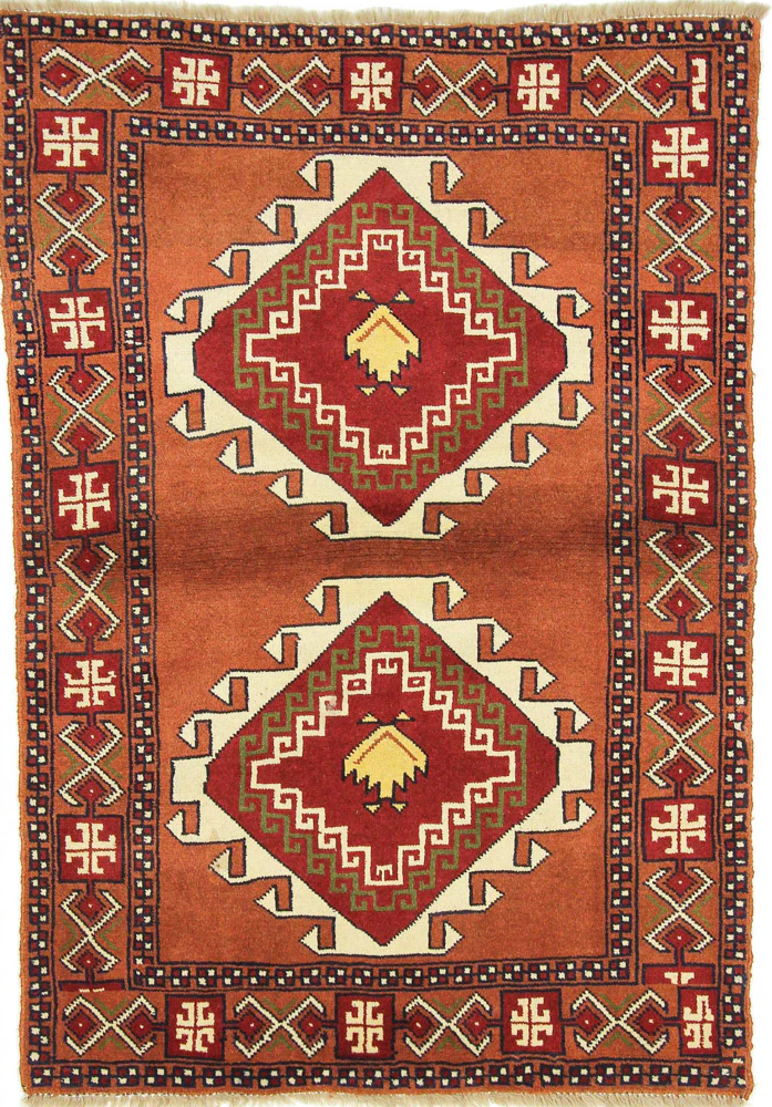 Perserteppich - Nomadic - 150 x 105 cm - terrakotta