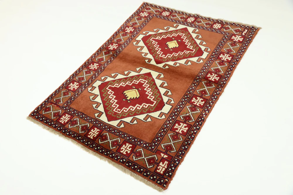 Perserteppich - Nomadic - 150 x 105 cm - terrakotta - Image 2