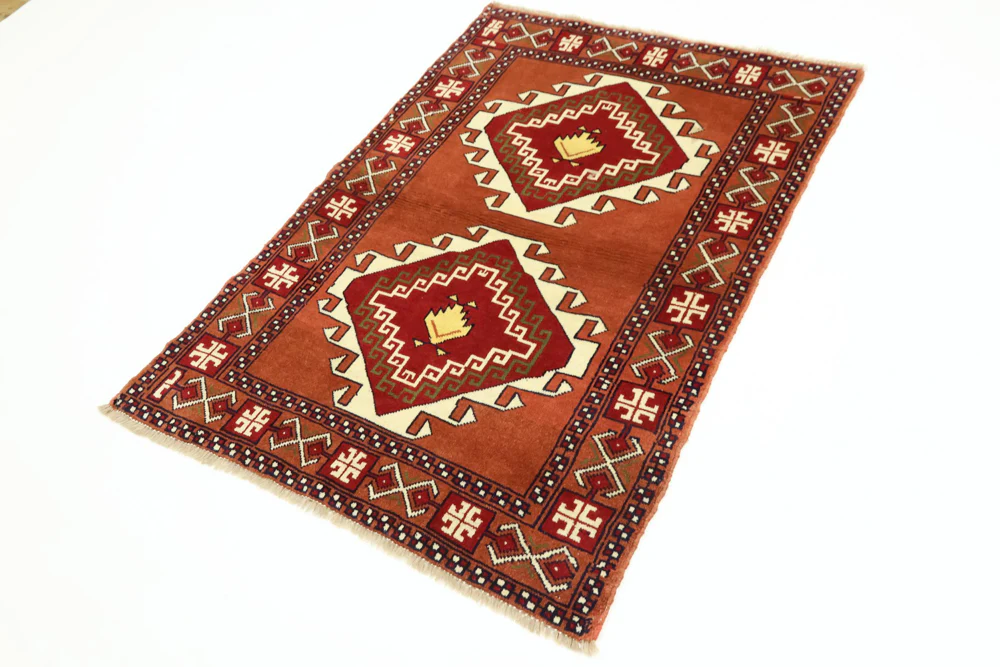 Perserteppich - Nomadic - 150 x 105 cm - terrakotta - Image 3