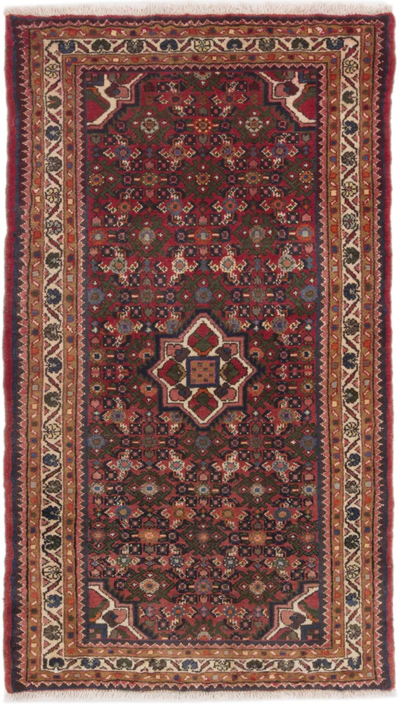 Perserteppich - Nomadic - 157 x 95 cm - dunkelrot