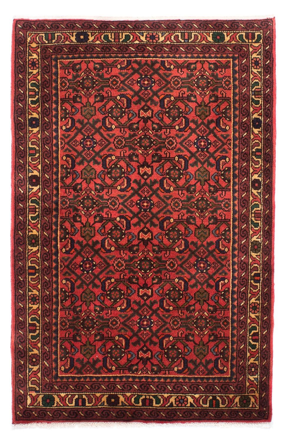 Perserteppich - Nomadic 160 x 115 cm - dunkelrot