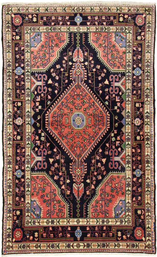 Perserteppich - Nomadic - 180 x 110 cm - dunkelblau