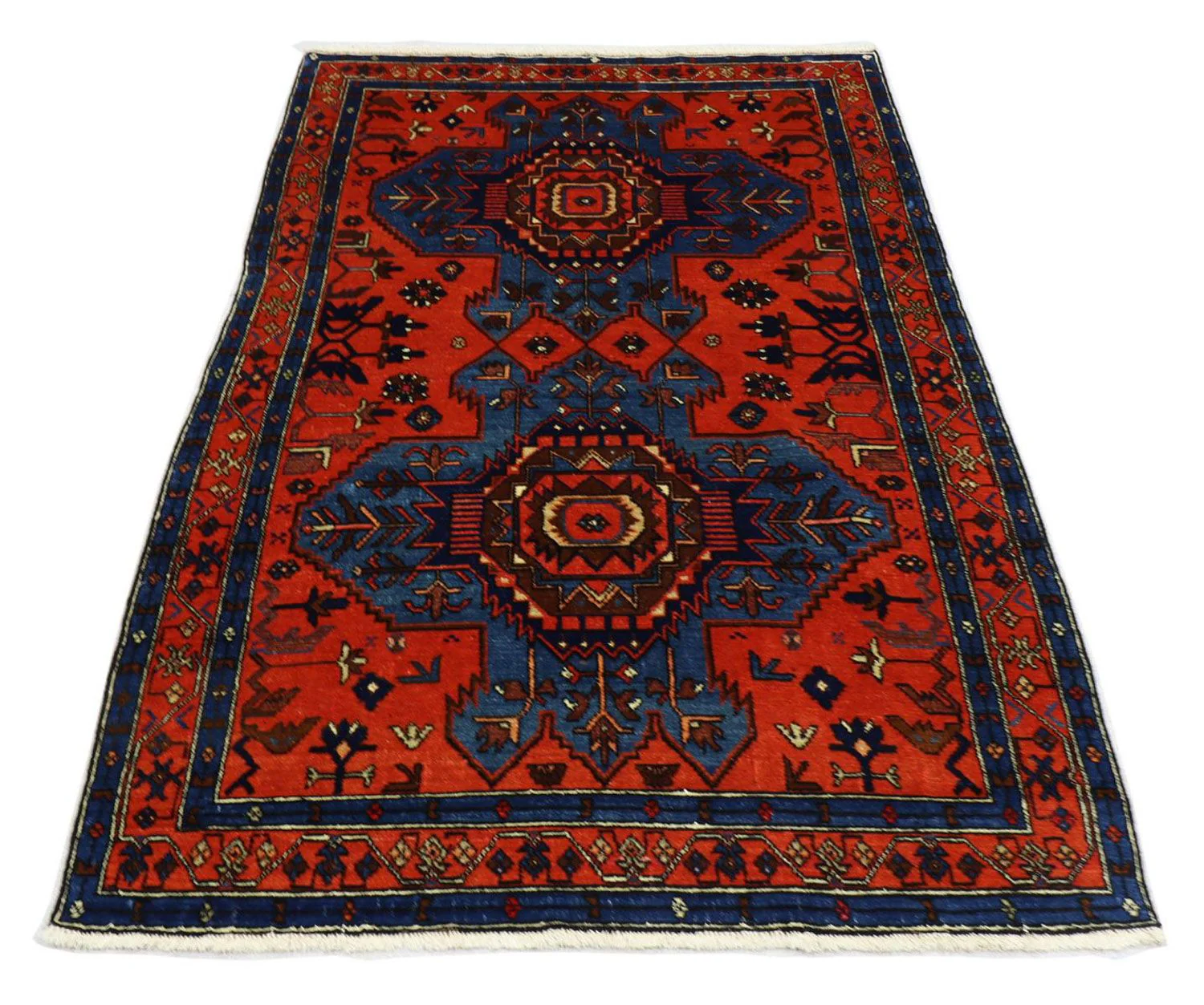 Perserteppich - Nomadic 187 x 122 cm - blau