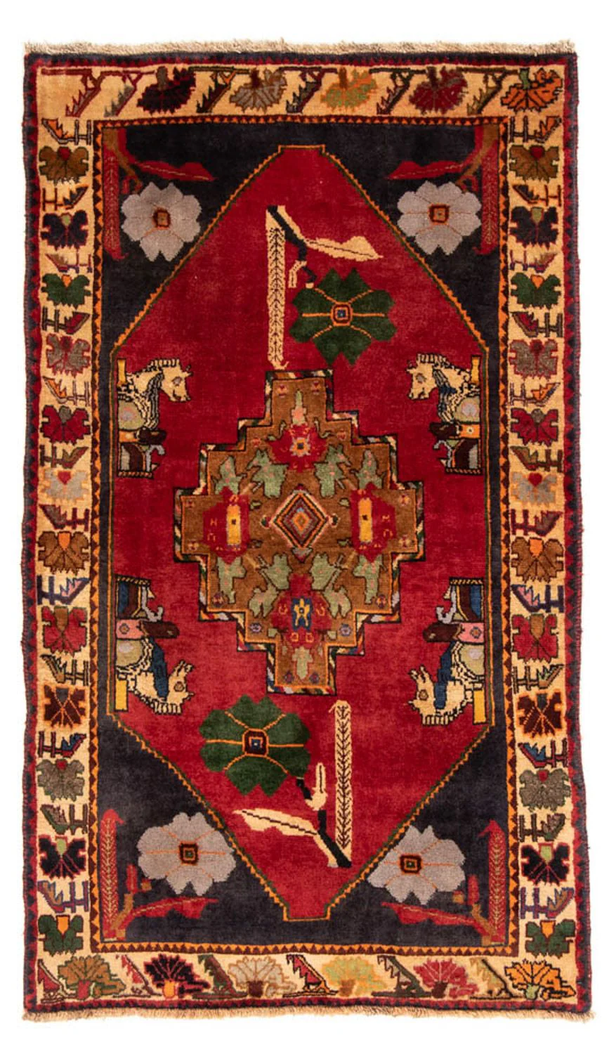 Perserteppich - Nomadic 188 x 108 cm - rot