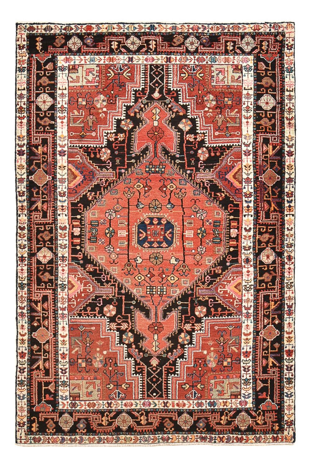 Perserteppich - Nomadic - 198 x 129 cm - hellrot