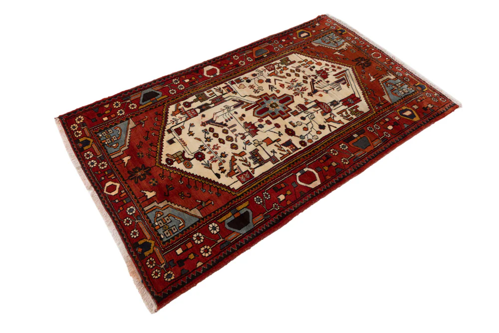 Perserteppich - Nomadic - 200 x 122 cm - beige - Image 2