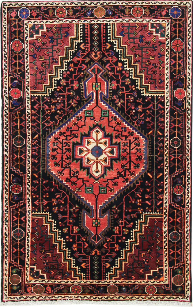 Perserteppich - Nomadic - 200 x 128 cm - dunkelrot