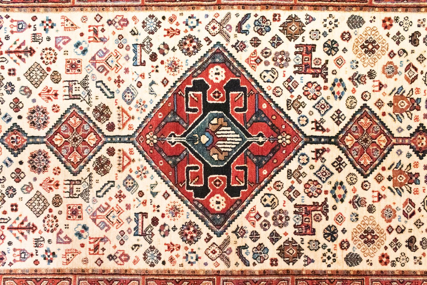 Perserteppich - Nomadic 200 x 154 cm - beige - Image 2