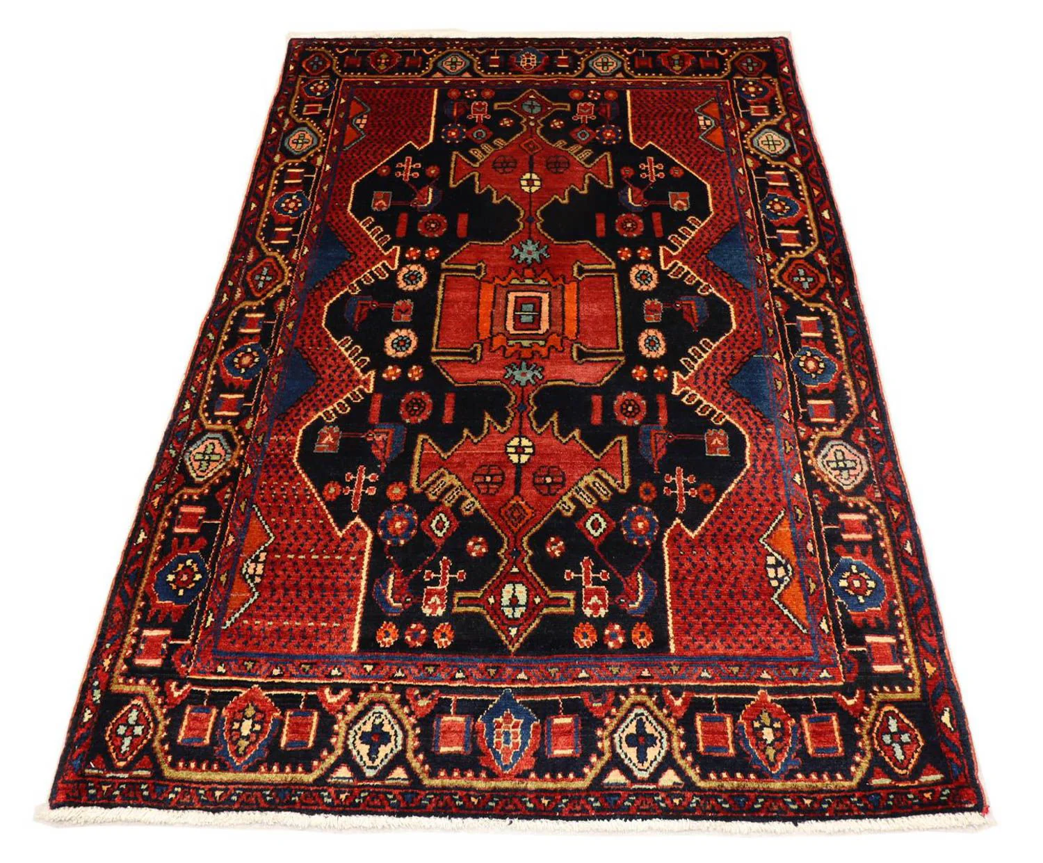 Perserteppich - Nomadic 202 x 138 cm - schwarz - Image 3