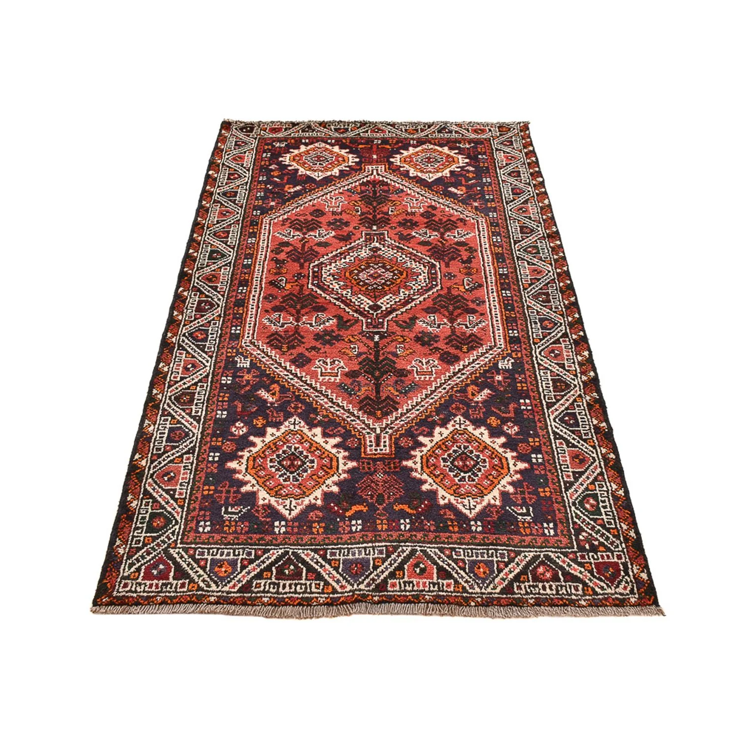 Perserteppich - Nomadic - 205 x 118 cm - dunkelrot - Image 5