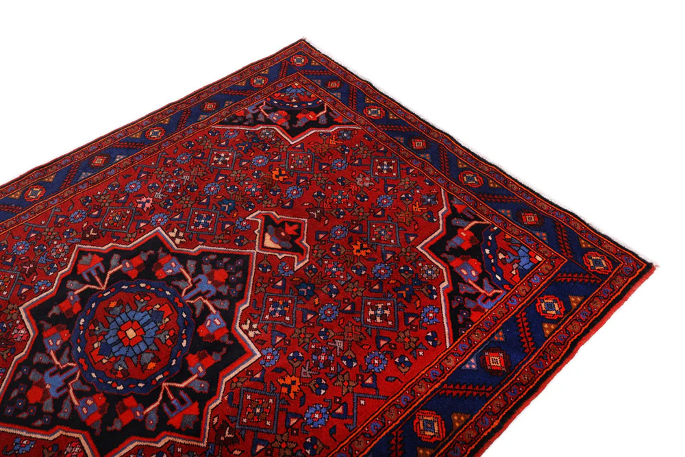 Perserteppich - Nomadic - 205 x 140 cm - dunkelrot - Image 4