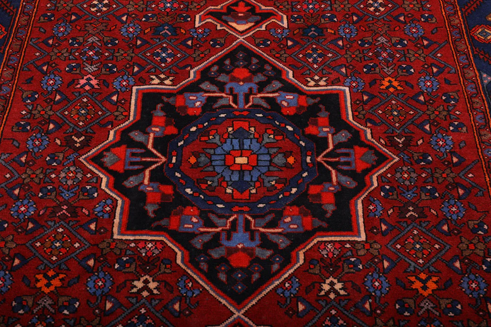 Perserteppich - Nomadic - 205 x 140 cm - dunkelrot - Image 7