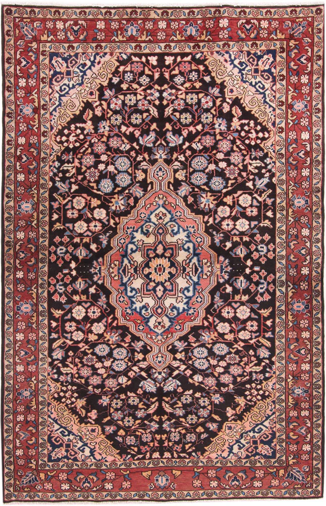 Perserteppich - Nomadic - 210 x 135 cm - dunkelrot