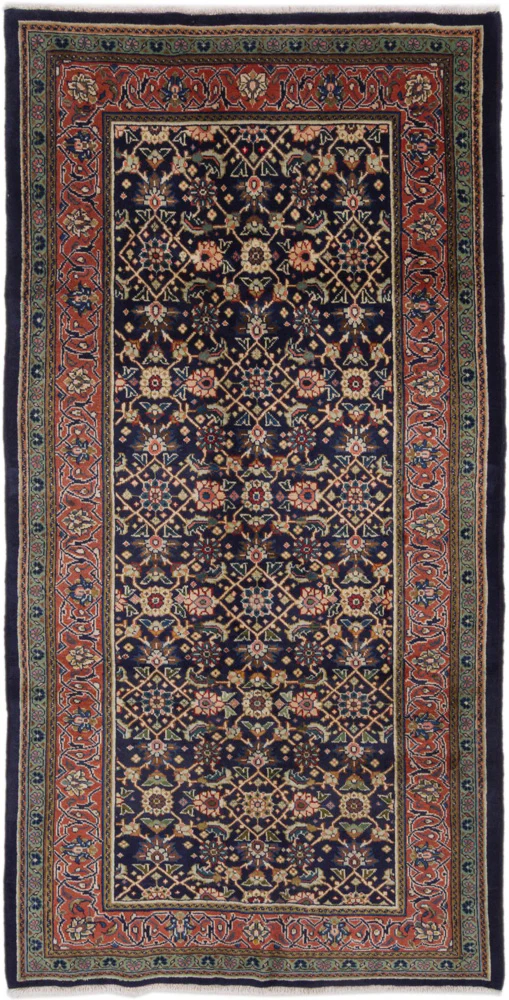Perserteppich - Nomadic - 255 x 136 cm - dunkelblau