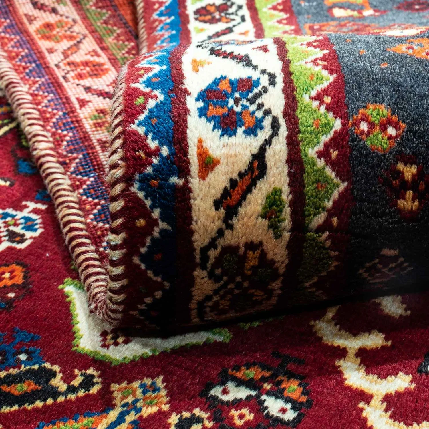 Perserteppich - Nomadic 257 x 173 cm - dunkelrot - Image 4