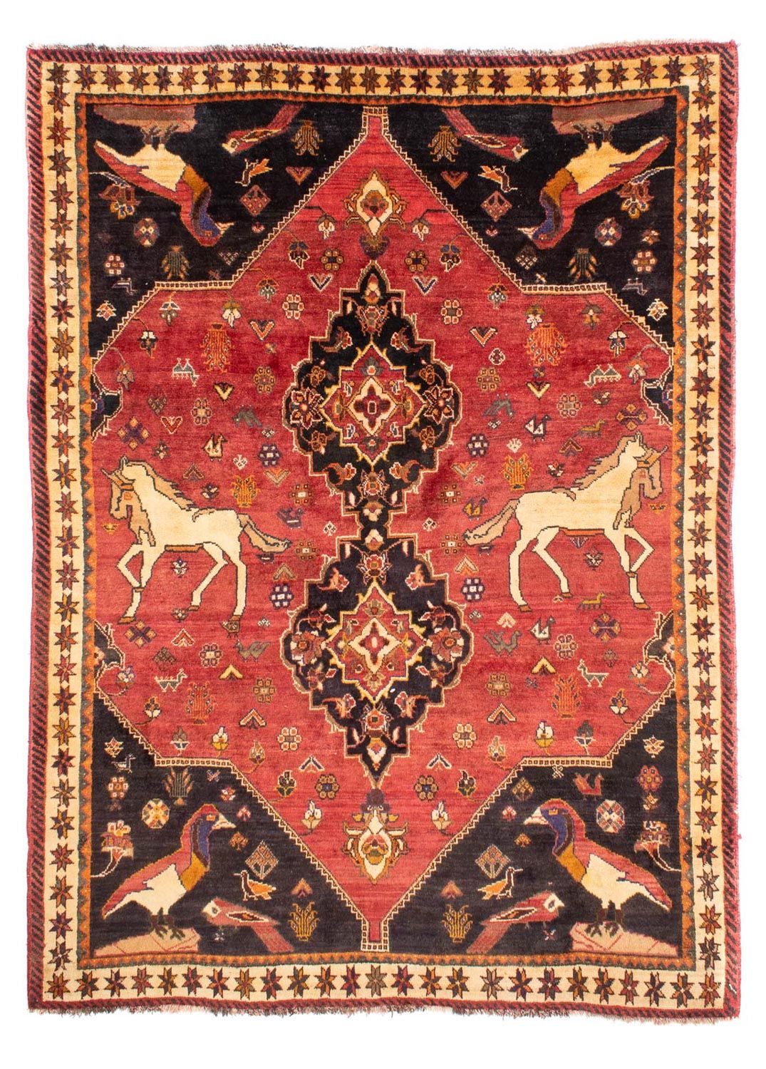 Perserteppich - Nomadic 272 x 200 cm - rot