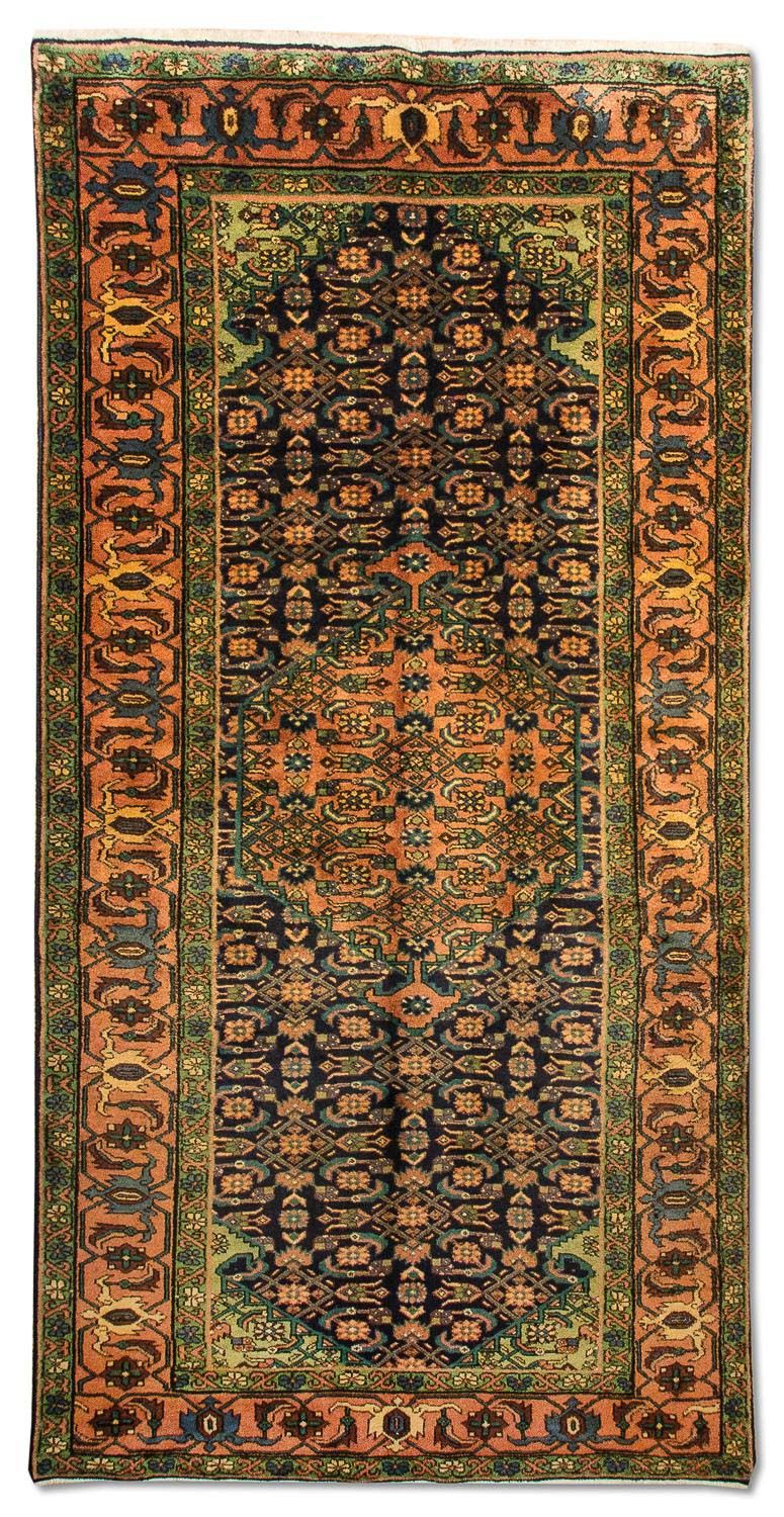 Perserteppich - Nomadic 284 x 143 cm - dunkelblau
