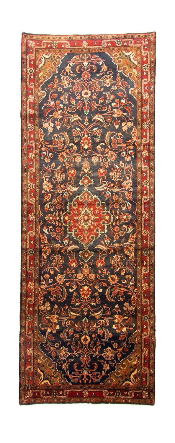 Perserteppich - Nomadic 289 x 100 cm - blau