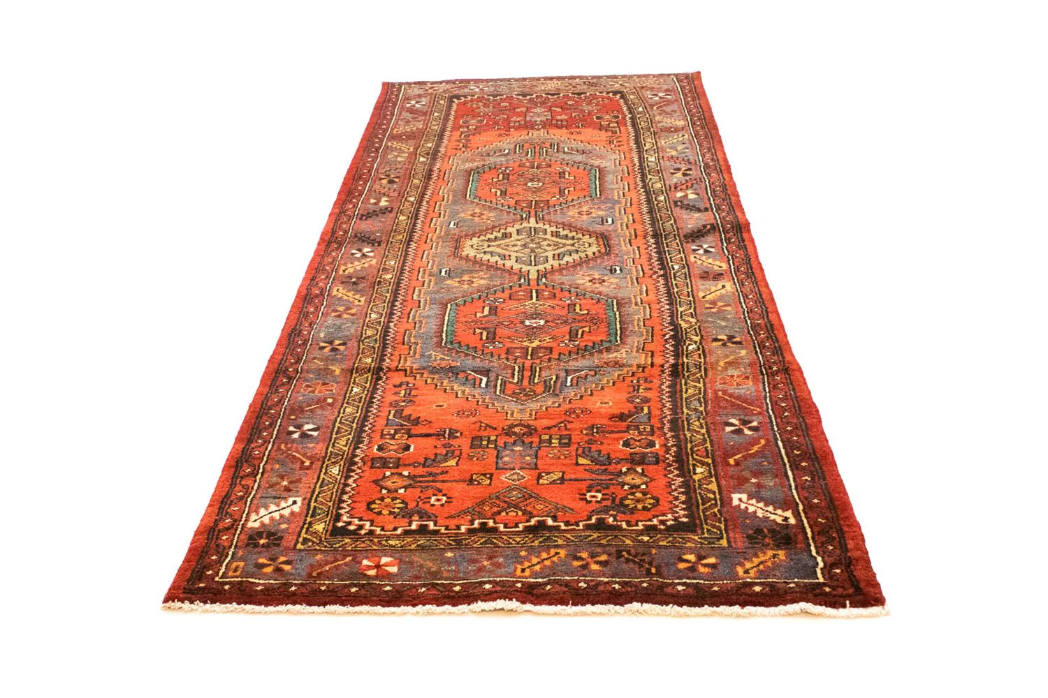 Perserteppich - Nomadic 295 x 110 cm - orange - Image 5