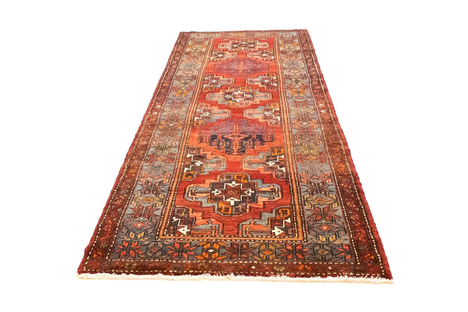 Perserteppich - Nomadic 300 x 113 cm - orange - Image 5