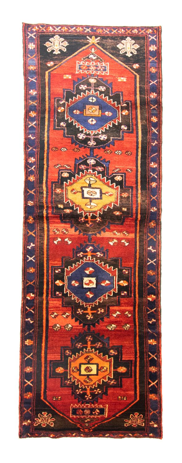 Perserteppich - Nomadic 302 x 104 cm - blau