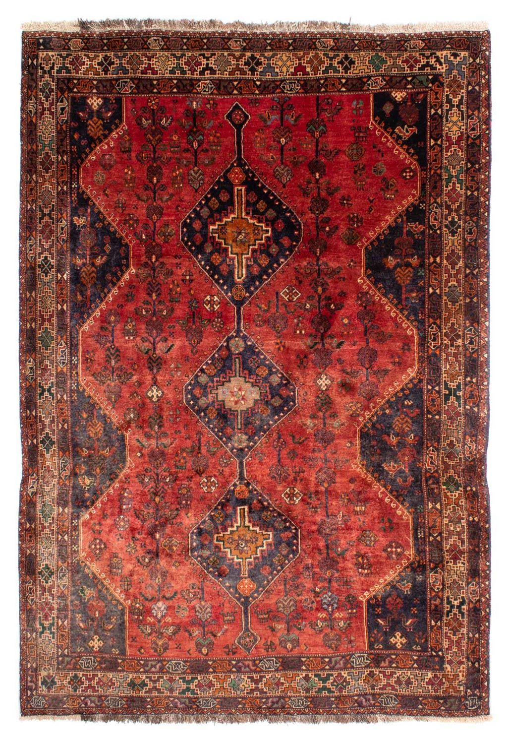 Perserteppich - Nomadic 306 x 212 cm - rot