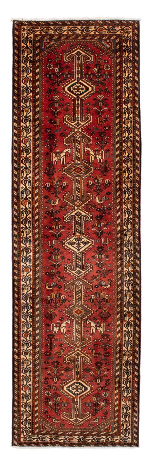 Perserteppich - Nomadic 393 x 115 cm - hellrot