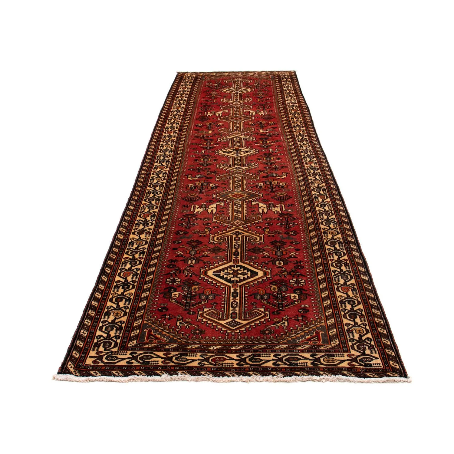 Perserteppich - Nomadic 393 x 115 cm - hellrot - Image 5