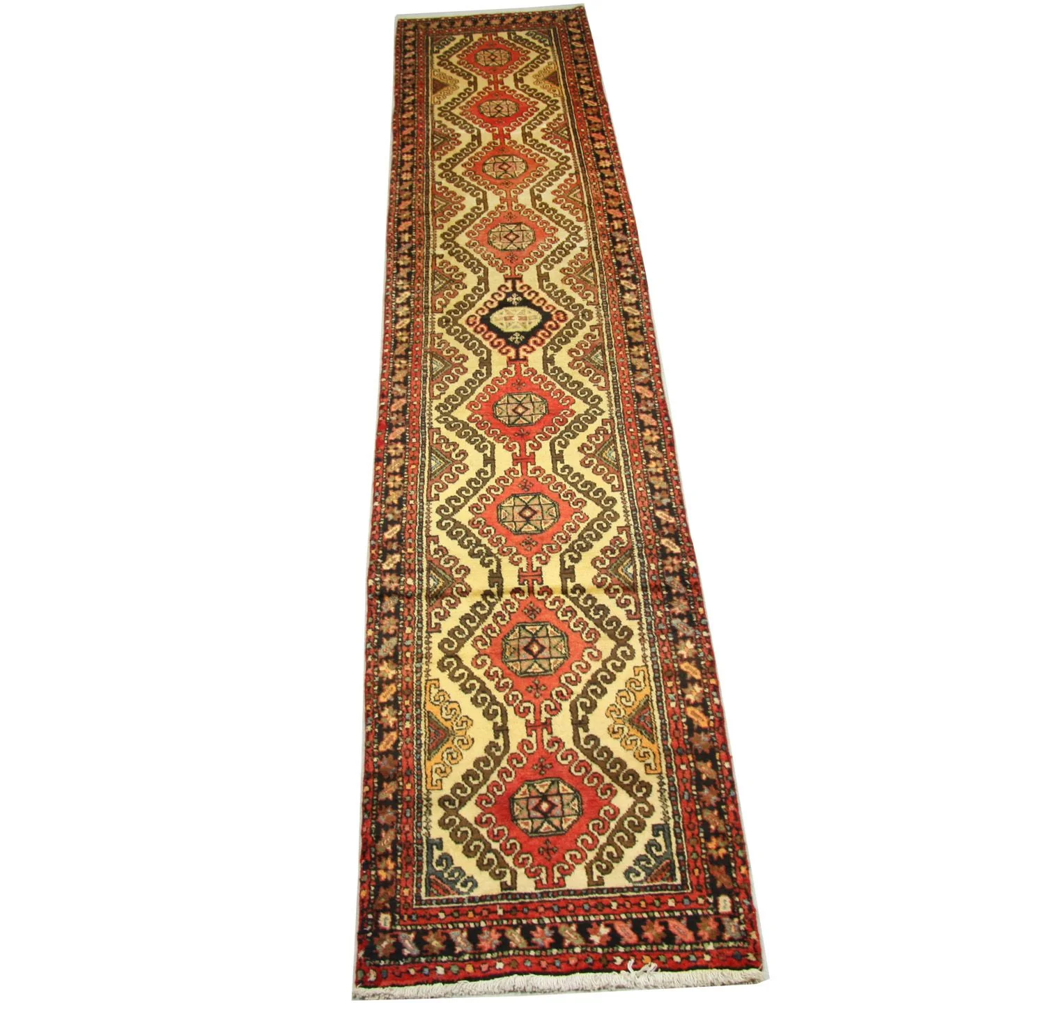 Perserteppich - Nomadic 406 x 80 cm - rot