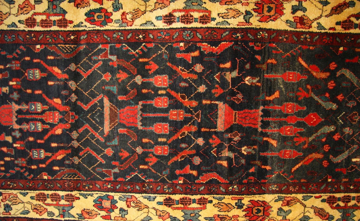 Perserteppich - Nomadic 410 x 104 cm - blau - Image 2