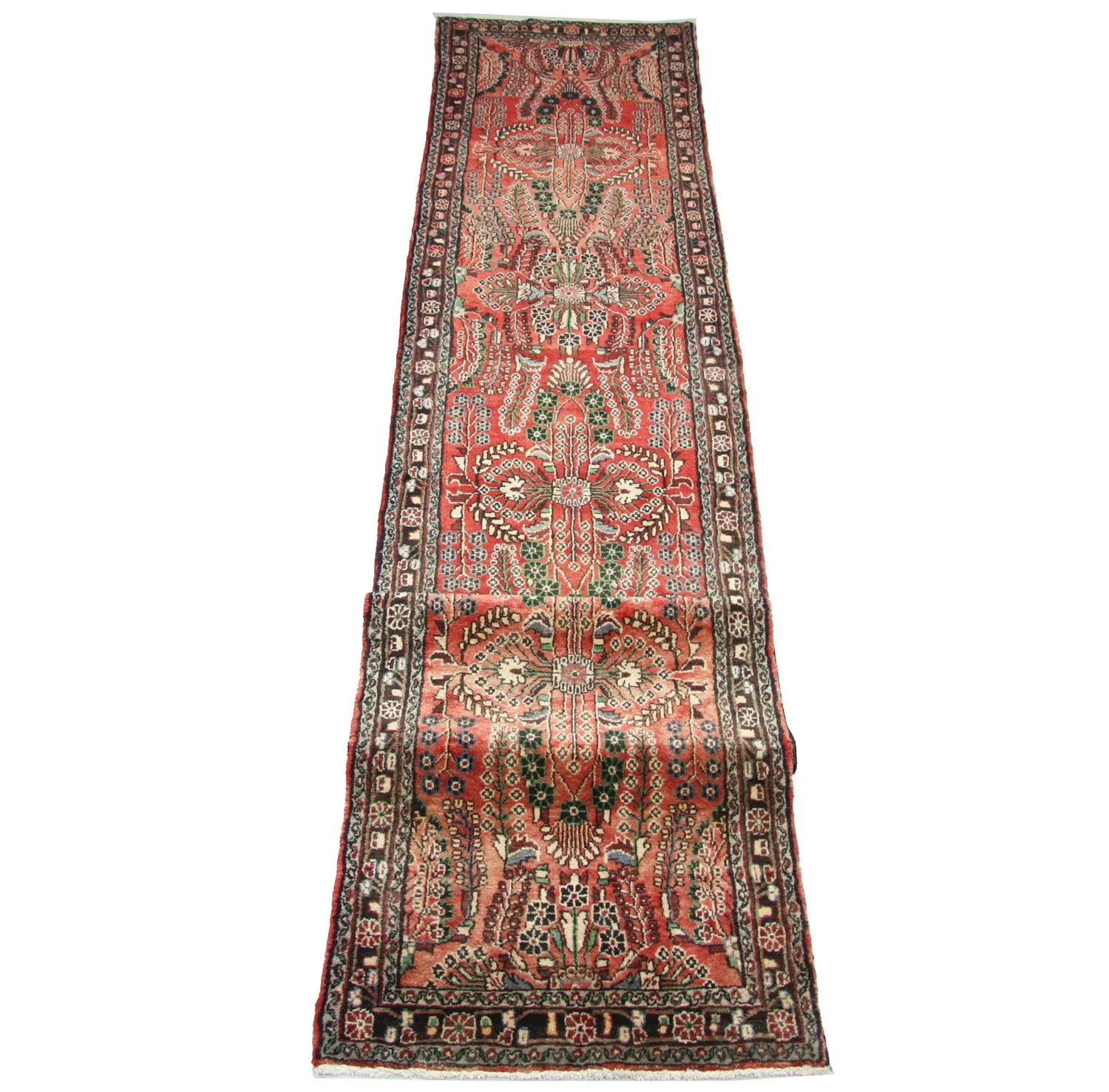 Perserteppich - Nomadic 453 x 90 cm - rot