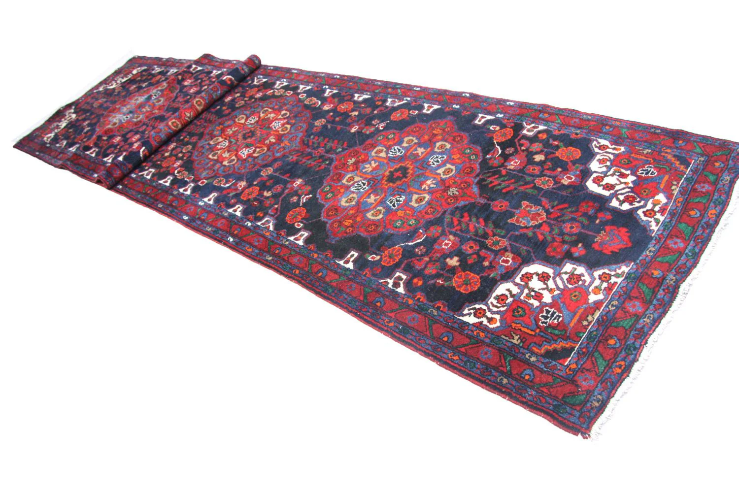 Perserteppich - Nomadic 525 x 118 cm - blau - Image 4