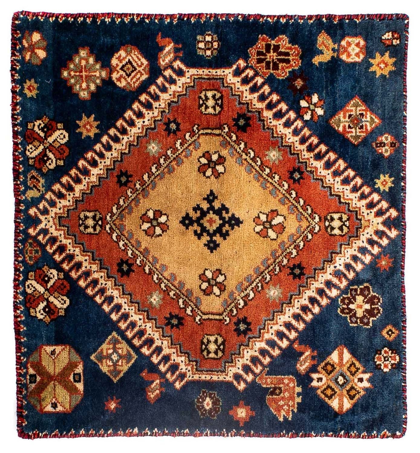 Perserteppich - Nomadic 70 x 68 cm - dunkelblau
