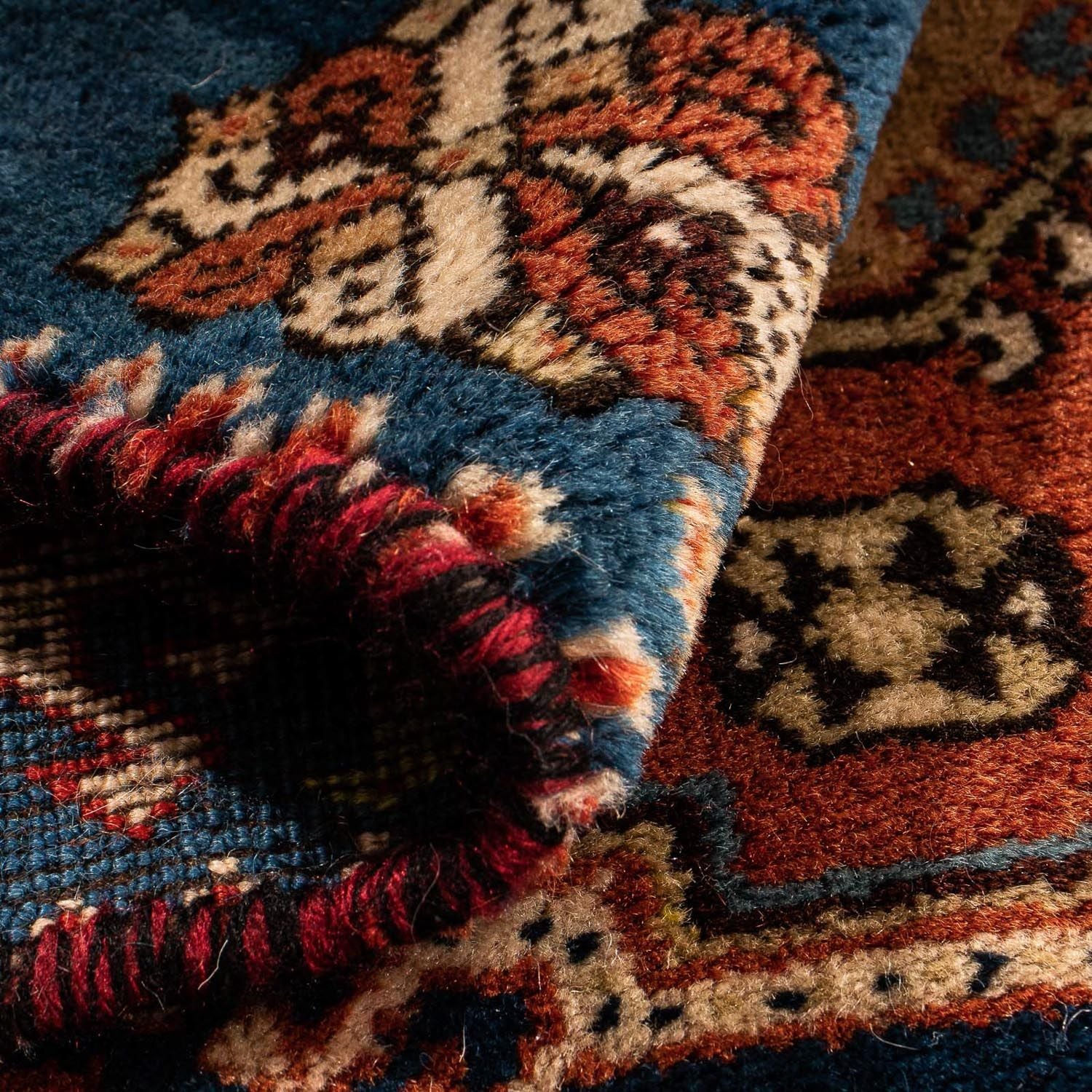Perserteppich - Nomadic 70 x 68 cm - dunkelblau - Image 4