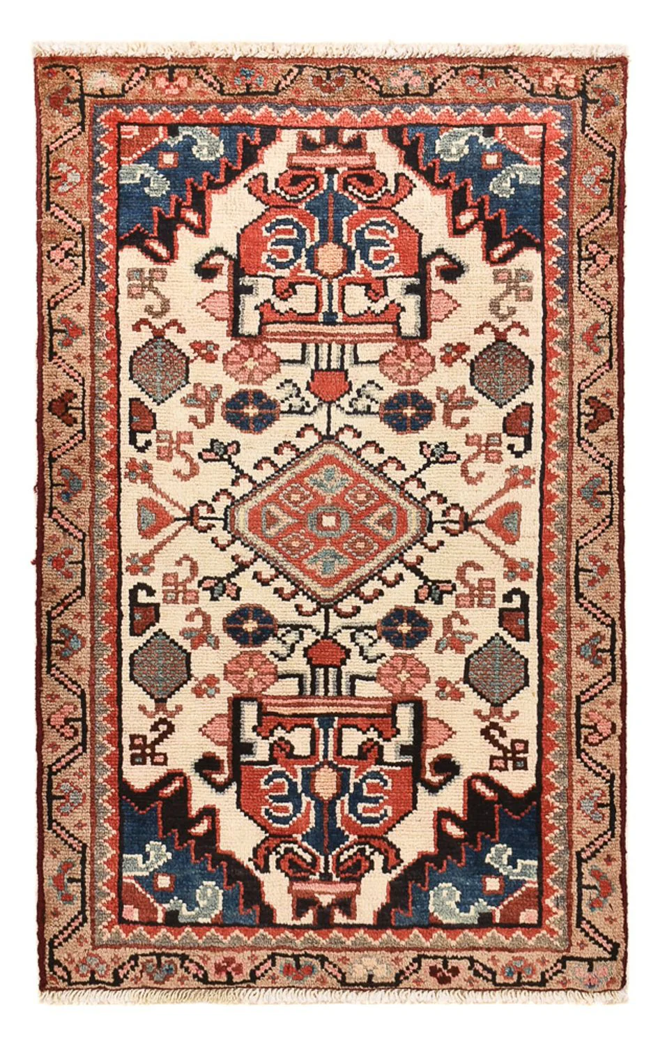Perserteppich - Nomadic - 90 x 55 cm - mehrfarbig