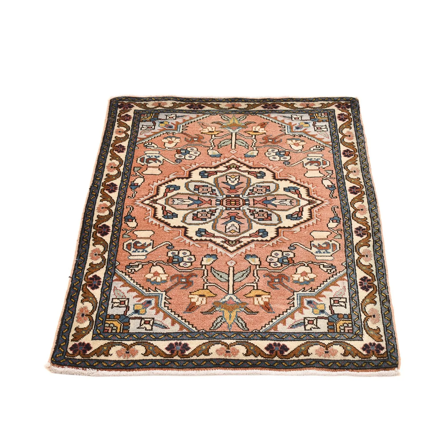Perserteppich - Nomadic - 95 x 68 cm - hellrot - Image 5