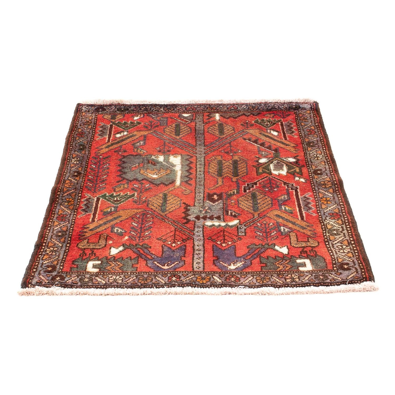 Perserteppich - Nomadic 99 x 82 cm - dunkelrot - Image 5