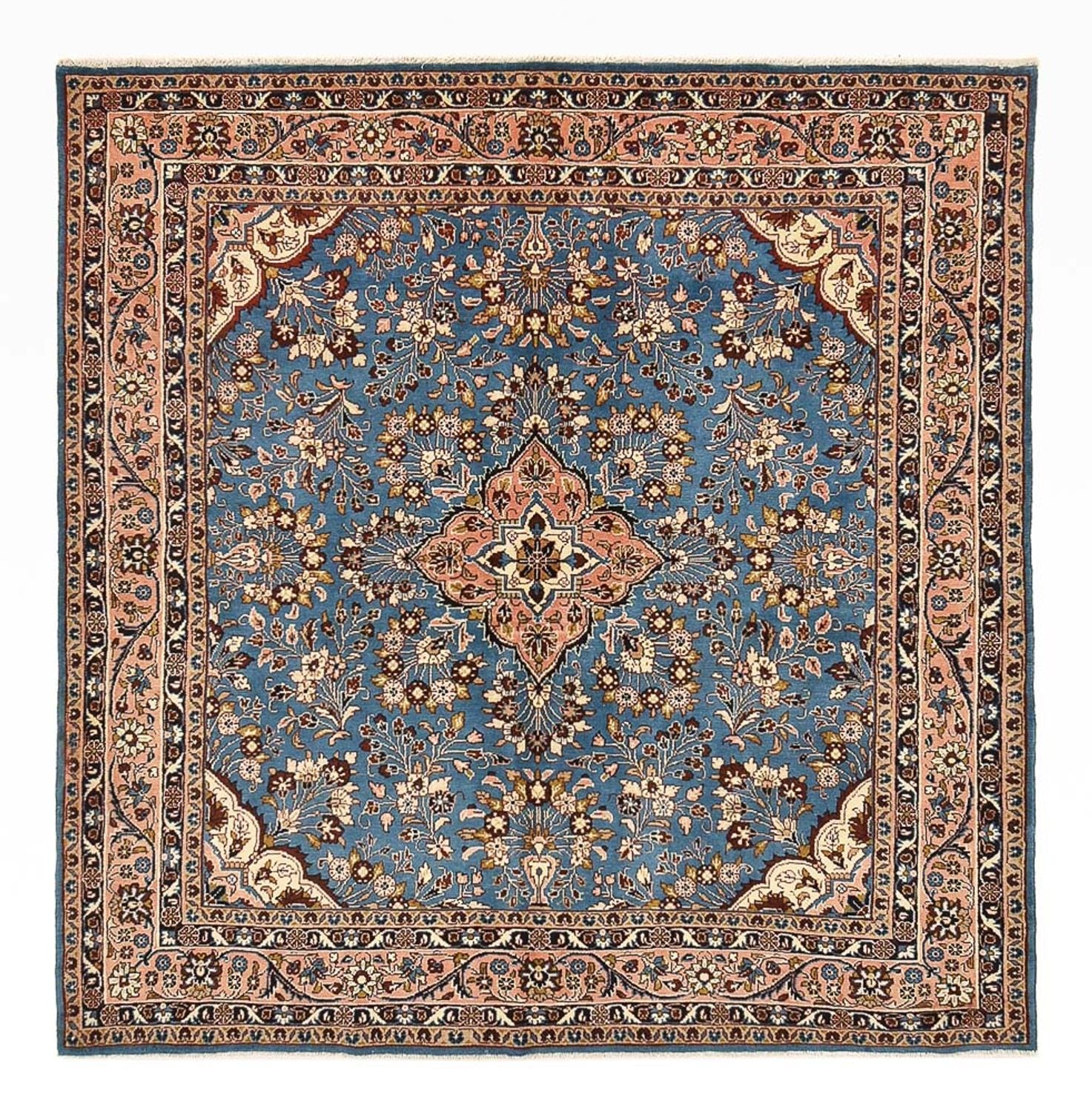 Perserteppich - Nomadic quadratisch - 211 x 206 cm - blau