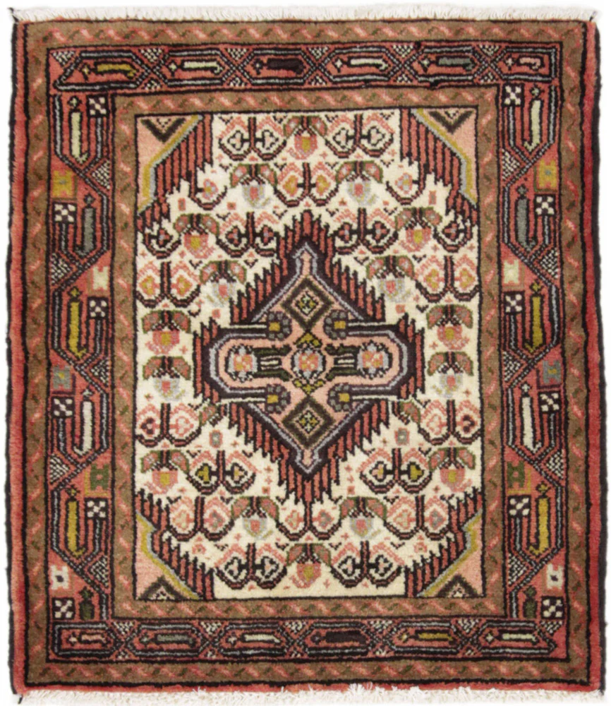 Perserteppich - Nomadic quadratisch - 71 x 65 cm - hellbeige