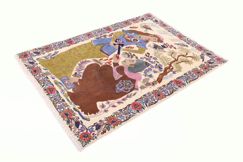 Perserteppich - Täbriz - 150 x 100 cm - mehrfarbig - Image 3
