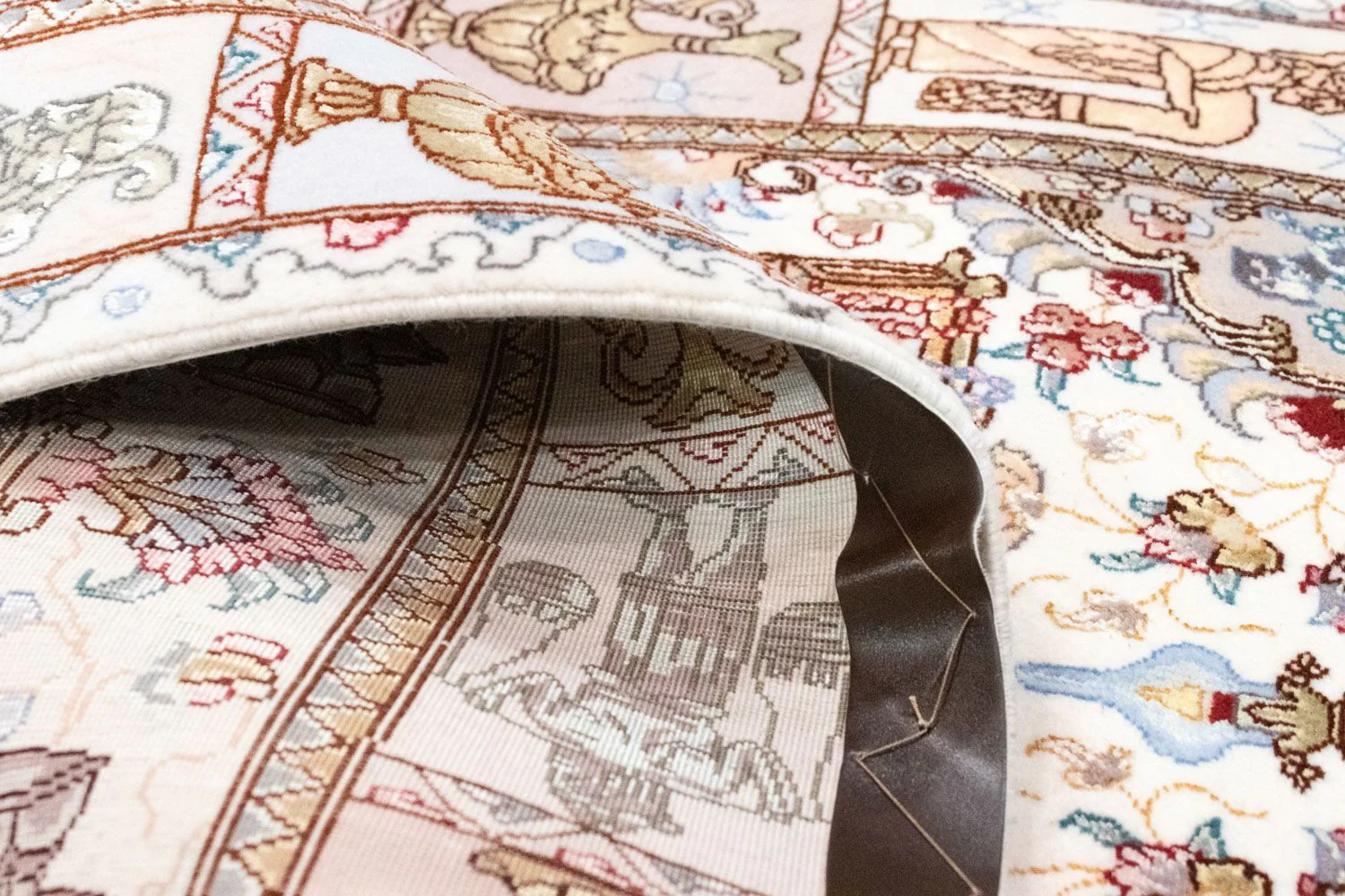 Perserteppich - Täbriz - Royal 134 x 75 cm - beige - Image 4