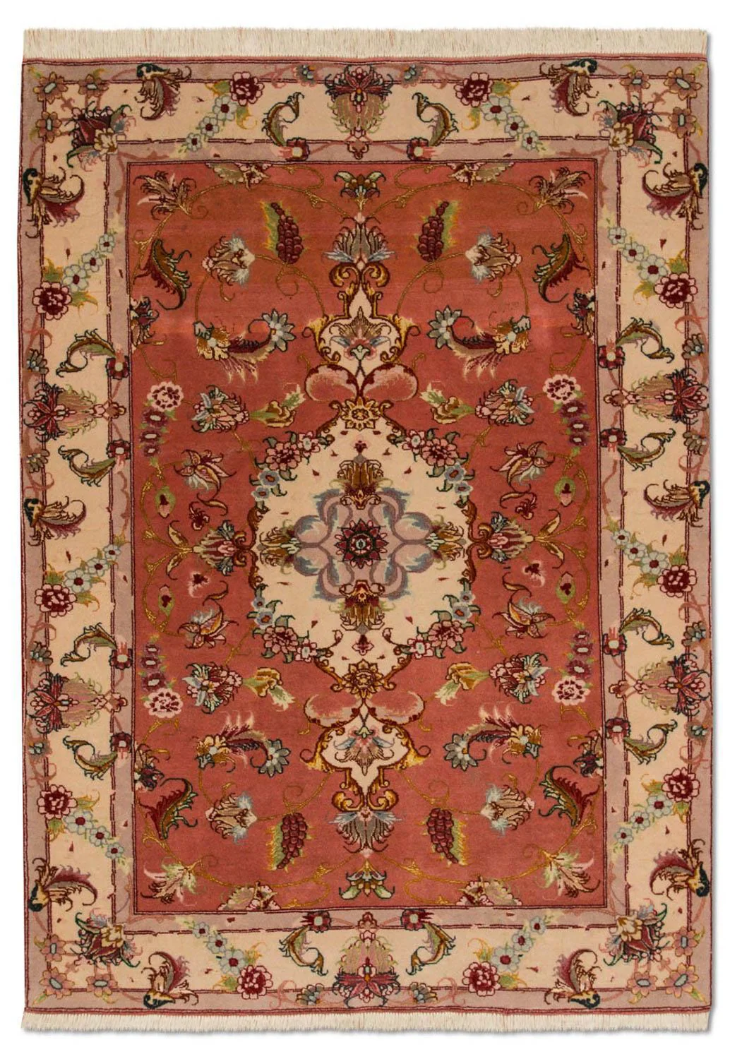 Täbriz - 50 Raj Teppich 147x104cm - Perserteppich