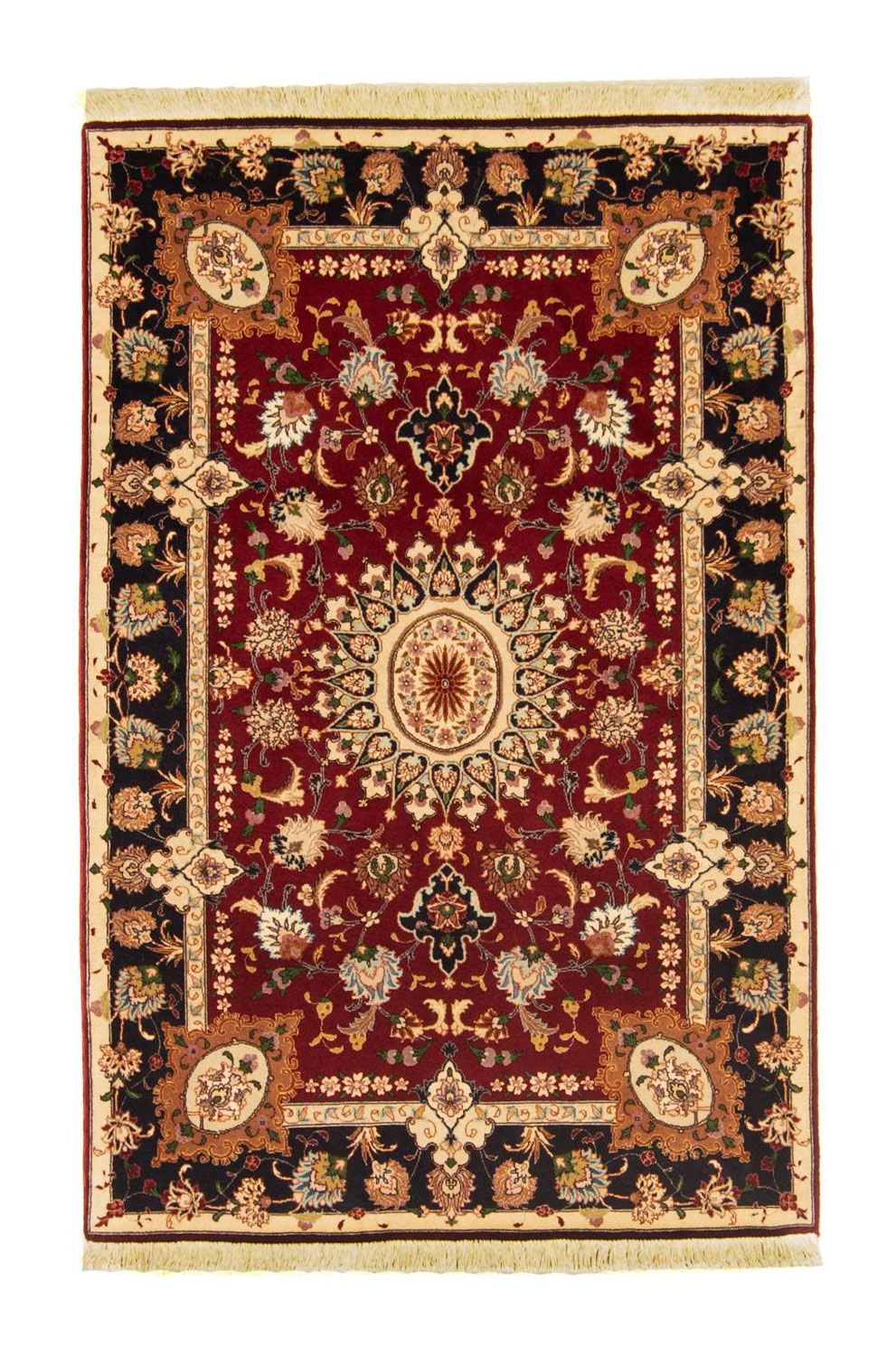 Täbriz - 50 Raj Teppich 154x102cm - Perserteppich