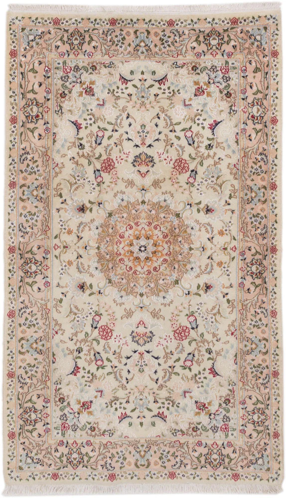 Perserteppich - Täbriz - Royal - 201 x 120 cm - creme