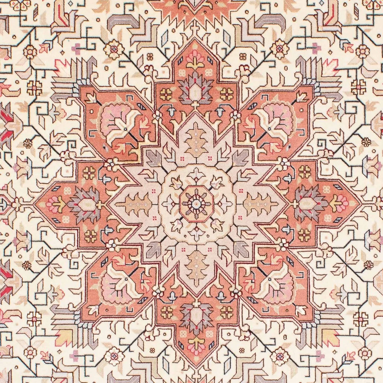 Täbriz - 50 Raj Teppich 208x153cm - Perserteppich - Image 2