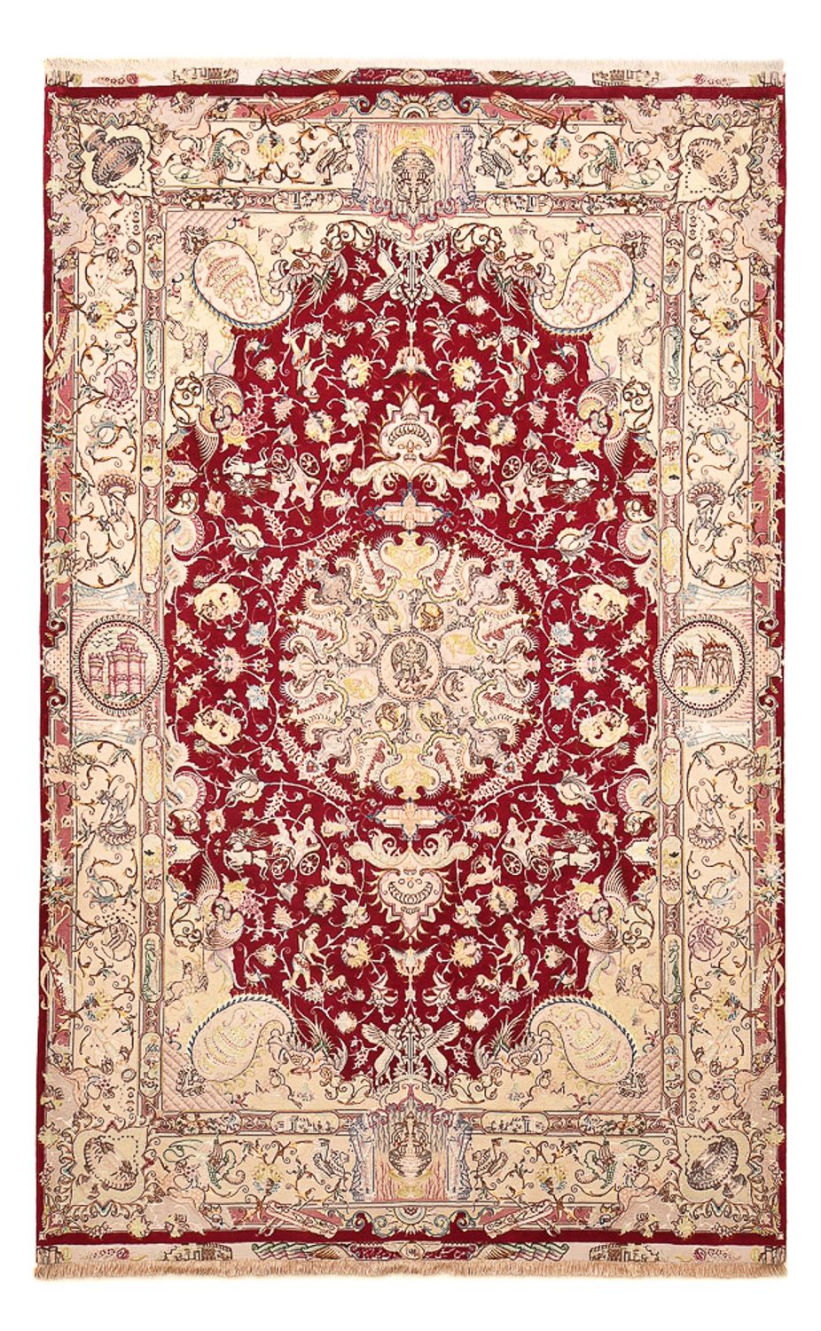Perserteppich - Täbriz - Royal - 305 x 198 cm - rot