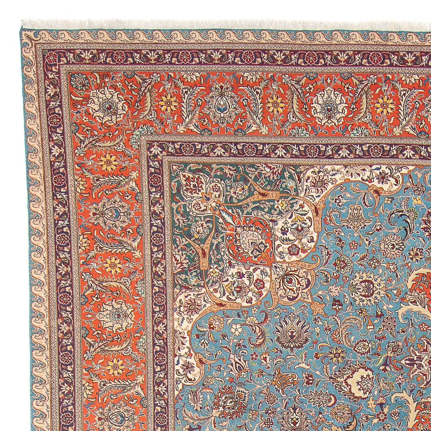 Perserteppich - Täbriz - Royal 395 x 304 cm - hellblau - Image 3